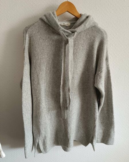 Maille gris à capuche t38