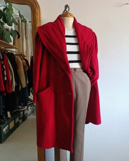 Manteau rouge t40