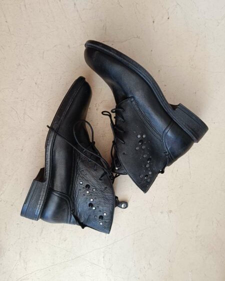 Bottines cuir noires Geox P40