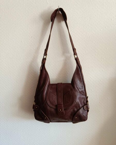 Sac en cuir marron chocolat
