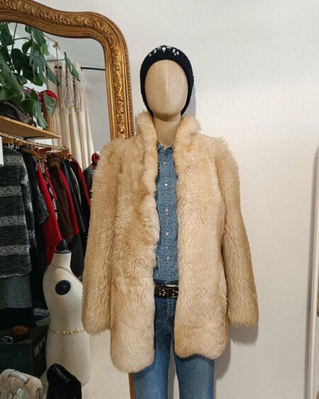 Fourrure de mouton doublée à l'atelier t38