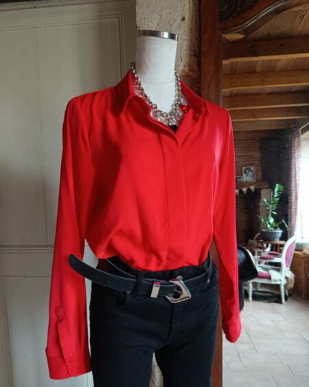 Chemisier h et m rouge t38