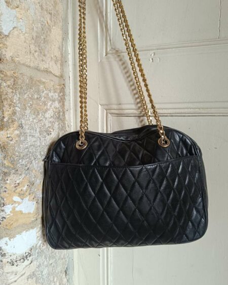 Sac en cuir vintage matelassé