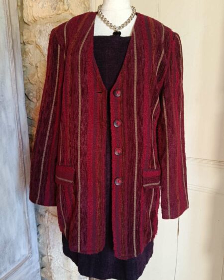 Blazer en velours rayé t40