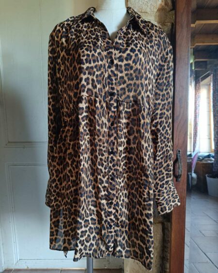 Robe léopard Zara basic t38