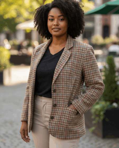 Blazer pied de poule vintage t46
