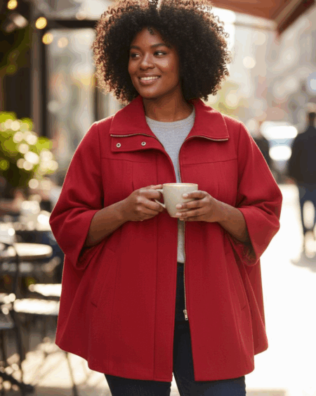 Manteau rouge t46