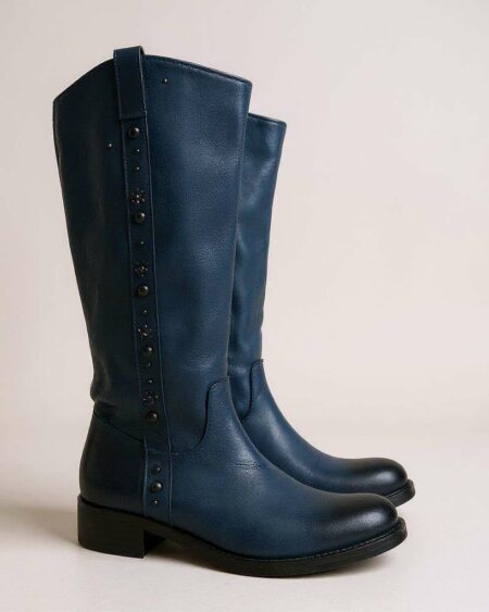 Bottes en cuir noir P37