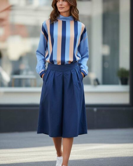 Blouse vintage bleue t42/44