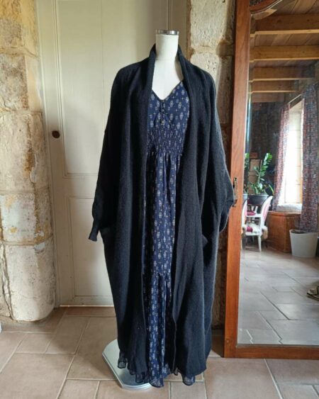 Gilet long noir American vintage t unique 34/36/38/40