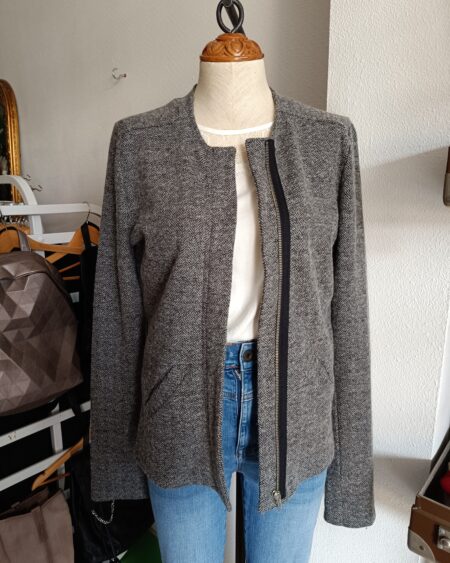 Veste en jersey grise t40