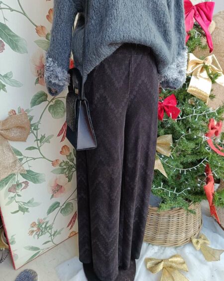 Pantalon paillettes jambes larges t42