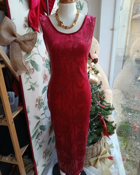 Robe rouge longue t40