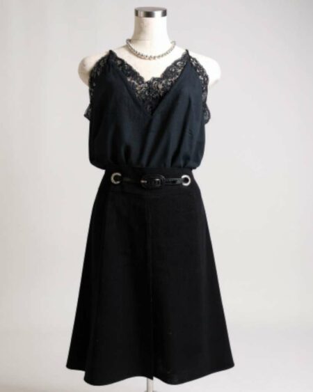 Jupe noir à godaye t38