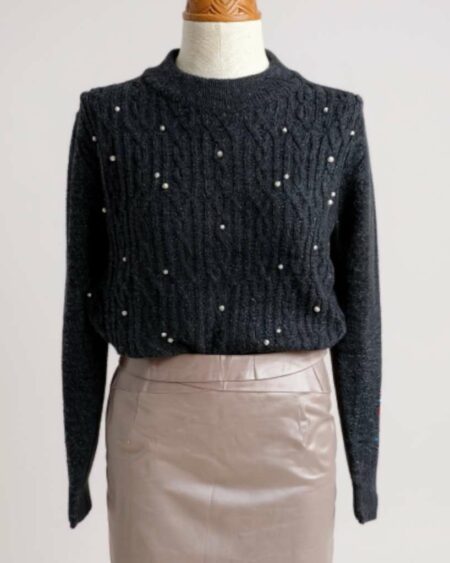 Pull gris souris perlé t36