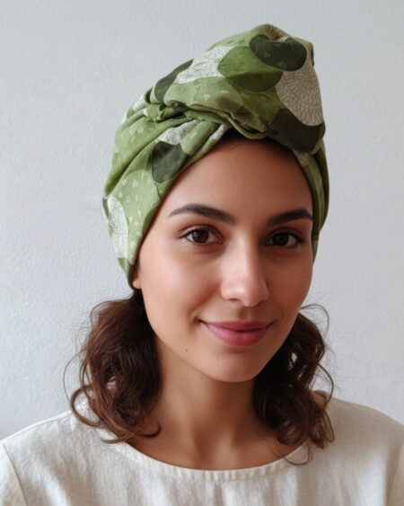 Turban torsadé en soie