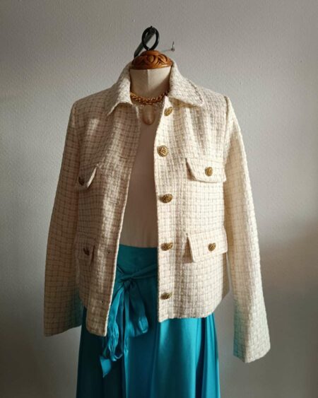 Veste en tweed neuve t36