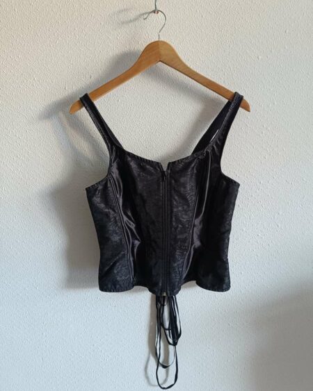 Corset noir en dentelle – Taille 40