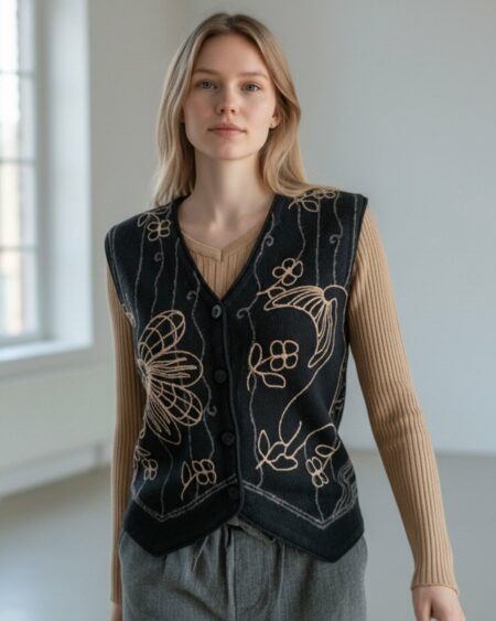 Gilet vintage Chacok – Laine – Taille 36