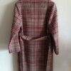 Manteau long à carreaux en laine vierge – Confection italienne – Taille 40/42