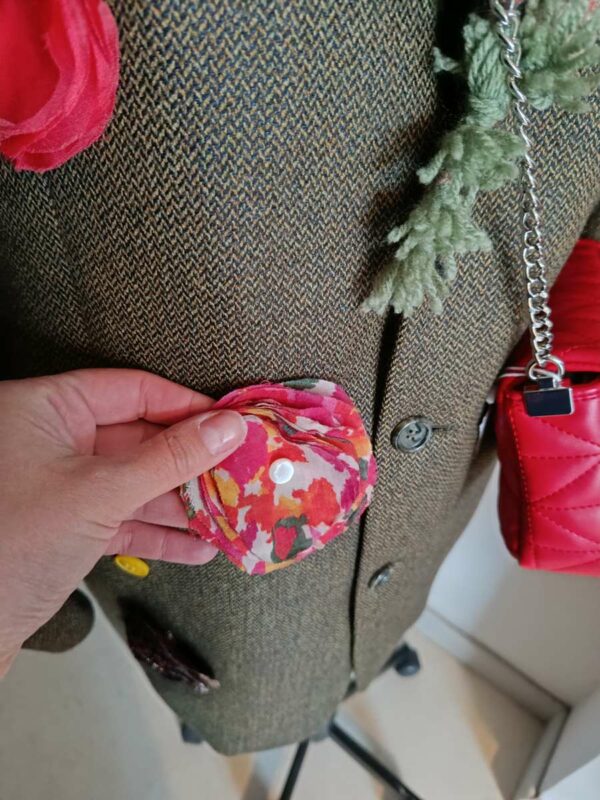 Blazer en laine customisé unique t44