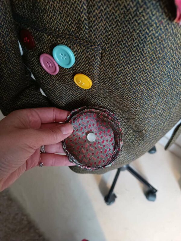 Blazer en laine customisé unique t44