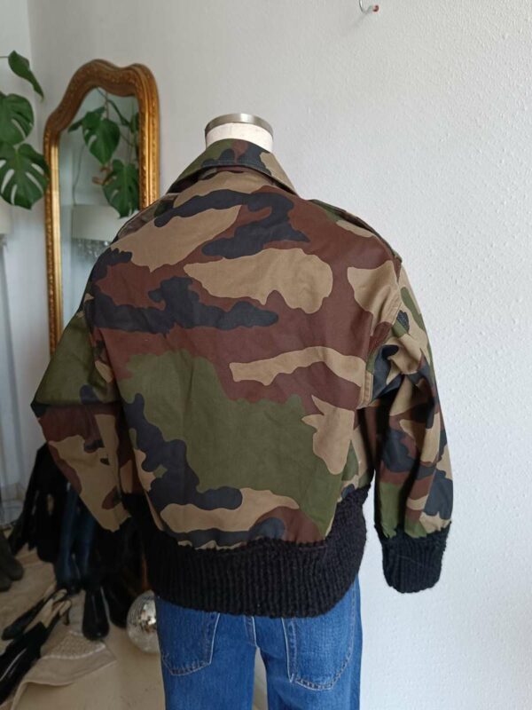Veste militaire upcyclée – Taille 34