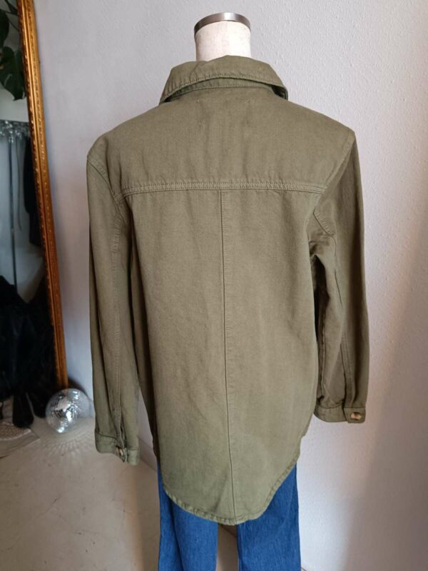 Surchemise kaki en coton – Promod – Taille 40