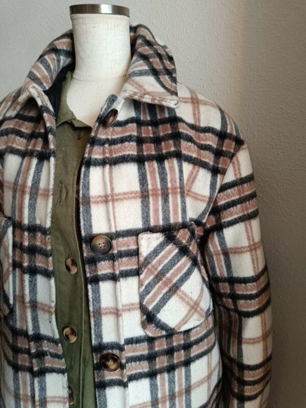 Surchemise longue à carreaux – Kiabi – Taille 34/36