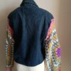 Veste en jean Levi’s upcyclée – Manches crochet – Taille 42/44