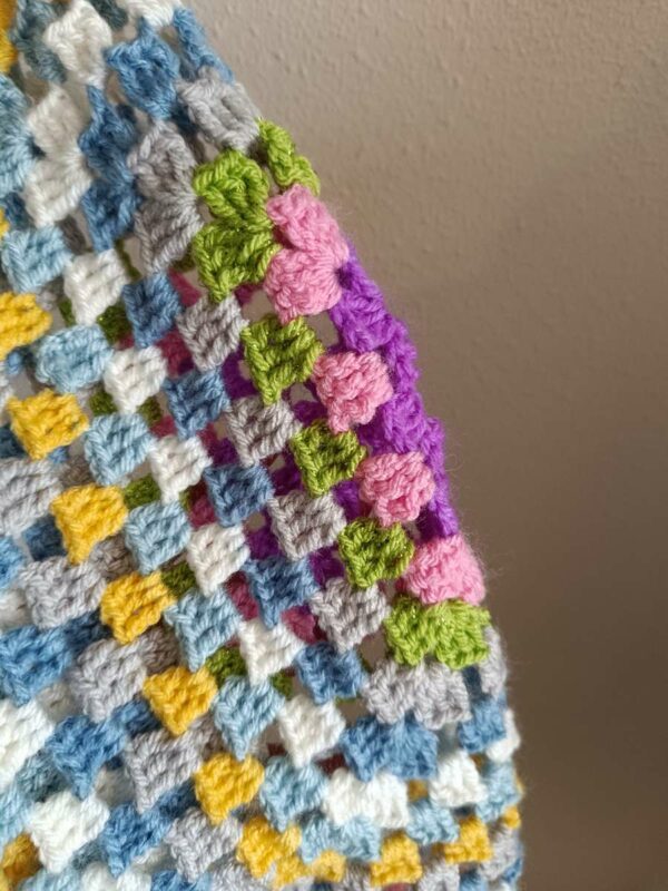 Veste en jean Levi’s upcyclée – Manches crochet – Taille 42/44