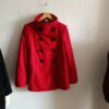 Manteau rouge en laine – Taille 40