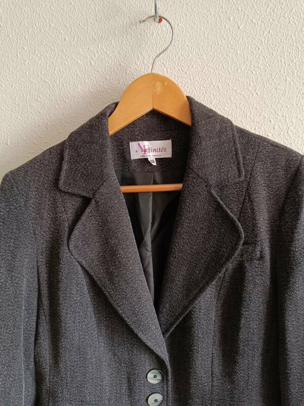 Blazer gris chiné Armand Thierry – Taille 38