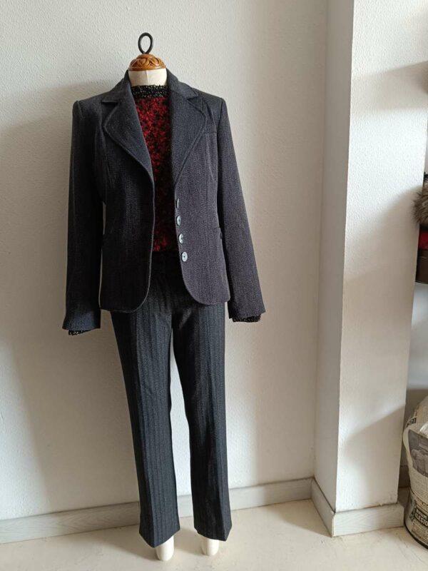 Blazer gris chiné Armand Thierry – Taille 38