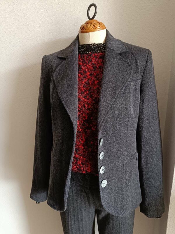 Blazer gris chiné Armand Thierry – Taille 38