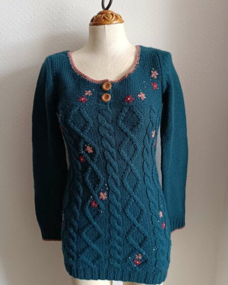Pull tricoté vintage – Taille 38