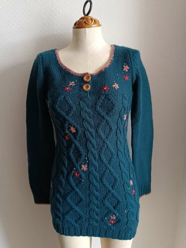 Pull tricoté vintage – Taille 38