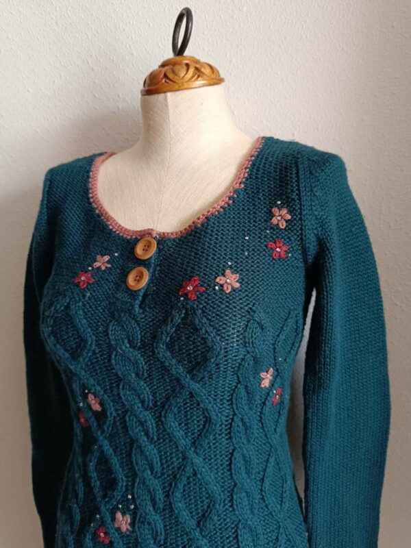 Pull tricoté vintage – Taille 38