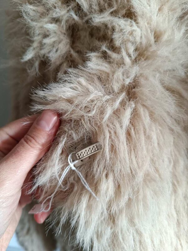 Manteau fausse fourrure H&M – Beige – Taille 36