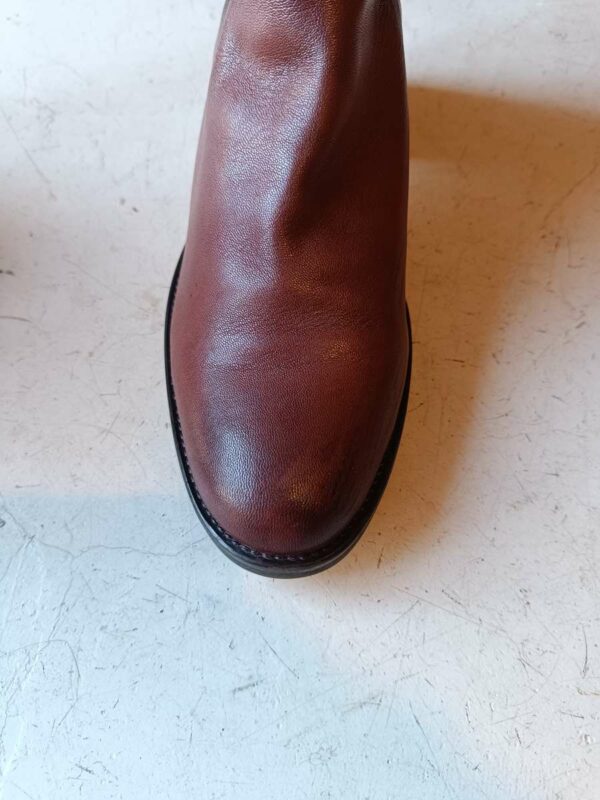 Bottines en cuir marron – Talon 5 cm – Pointure 41