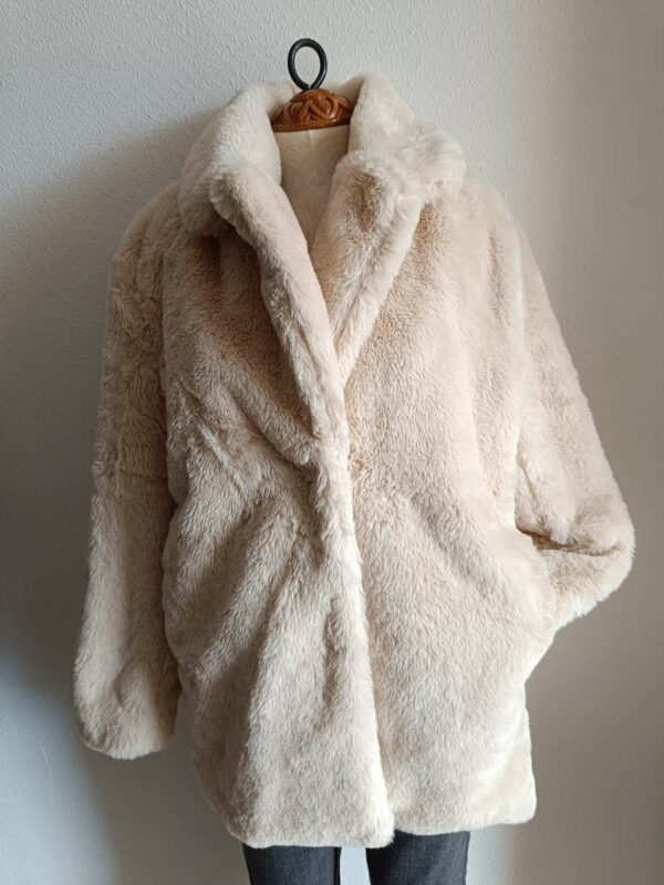 Veste fausse fourrure H&M – Beige – Taille 40
