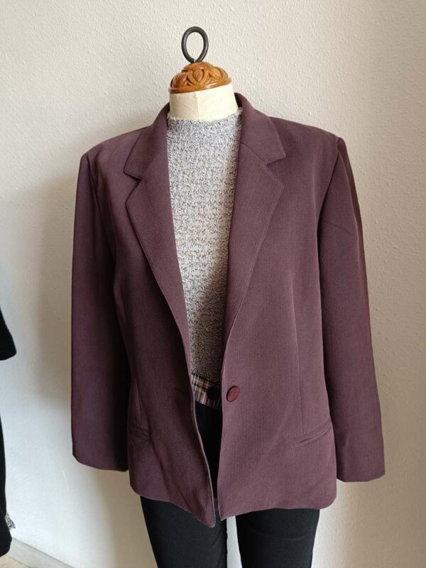 Blazer vintage prune – Taille 40/42