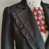 Blazer asymétrique vintage – Noir