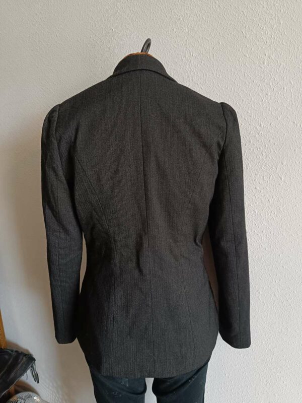 Blazer asymétrique vintage – Noir