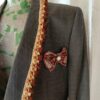 Blazer upcyclé Paul Smith – Fleurs crochet & détails perlés Taille-42