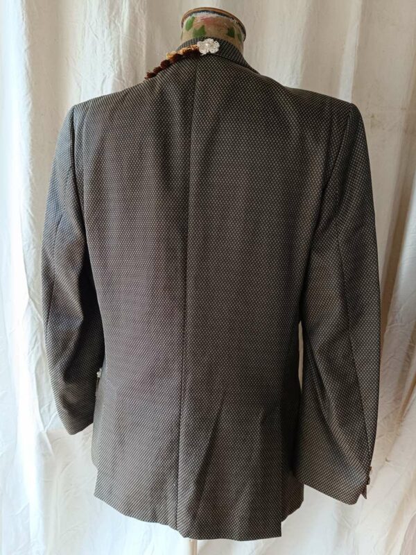 Blazer upcyclé Paul Smith – Fleurs crochet & détails perlés Taille-42