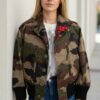 Veste militaire upcyclée – Taille 34