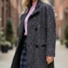 Manteau vintage long en laine – Made in France – Taille 38/40