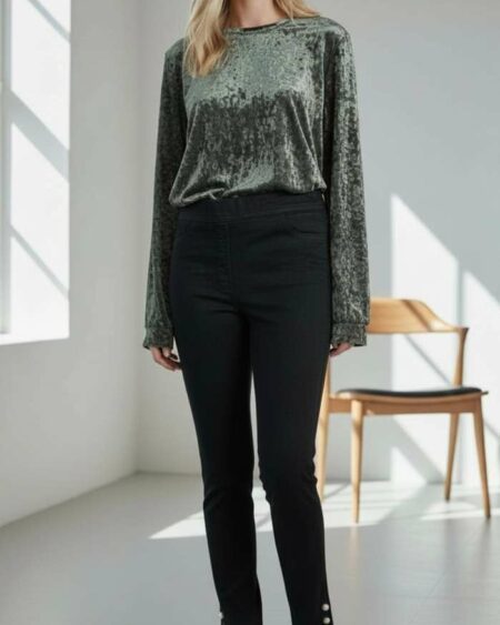 Legging noir Calzedonia – Coton & élasthanne – Taille M (38/40)