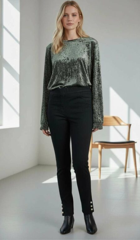Legging noir Calzedonia – Coton & élasthanne – Taille M (38/40)